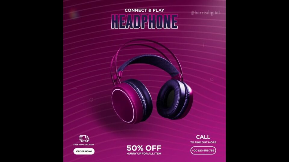 Headphones advert